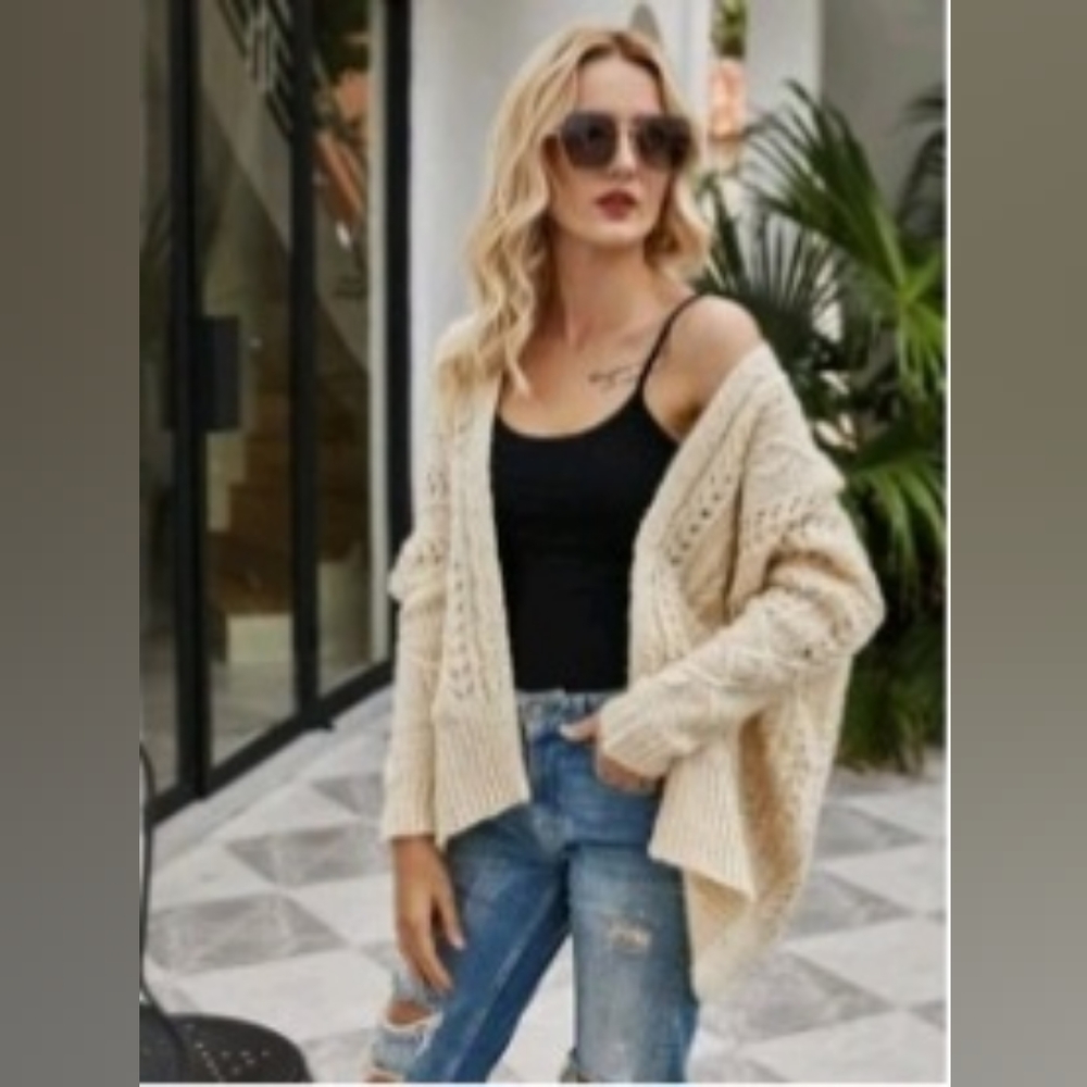Cream cardigan